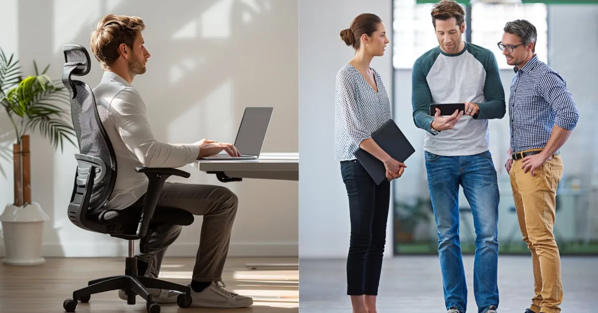 Stand up straight and sit properly for good posture