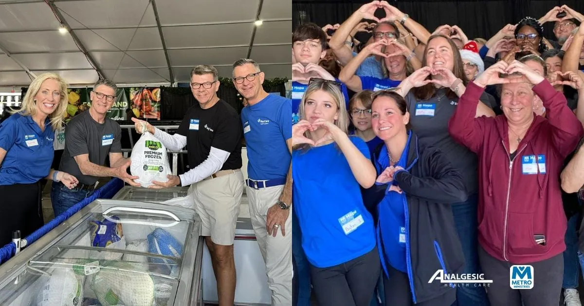 Analgesic Healthcare Deepens Commitment to Community with Continued Support for Metropolitan Ministries