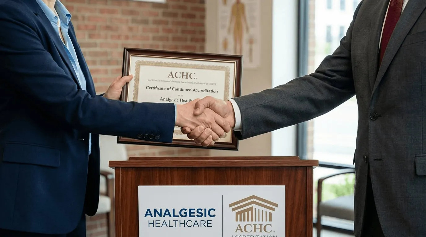 Analgesic Healthcare Achieves Continued ACHC Accreditation, Extending Decades of Excellence